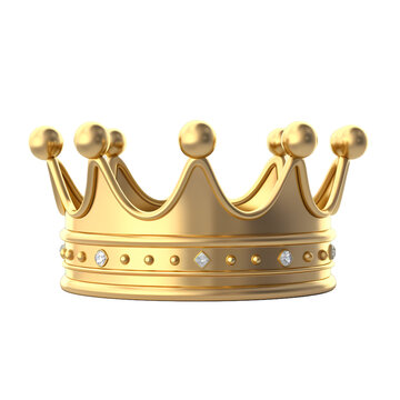 Crown isolated on transparent background