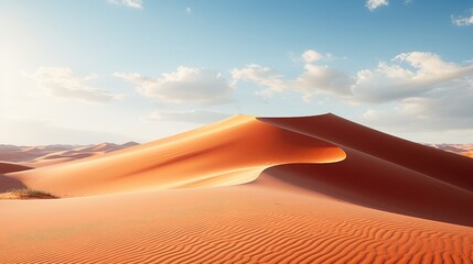 Desert landscape. Generative AI.