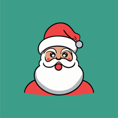 illustration of santa claus, christmas