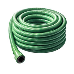 Green hose isolated on transparent background