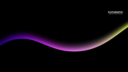 Modern colorful wave curve abstract presentation background. Vector illustration design for presentation, banner, cover, web, flyer, card, poster, wallpaper, texture, slide, magazine, and powerpoint.