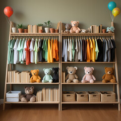 Young Child's Birthday Closet in Exquisite Setup