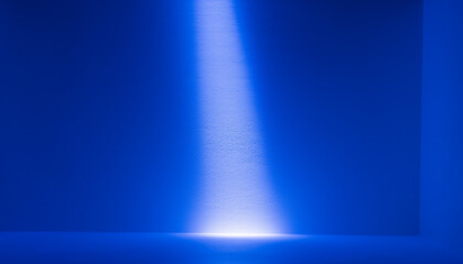 Blue light and shadow display image