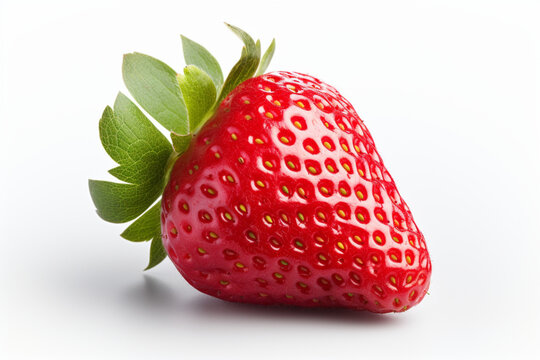 strawberry on white background