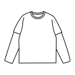 long-sleeved T-shirt mockup