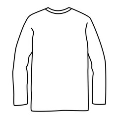 long-sleeved T-shirt mockup