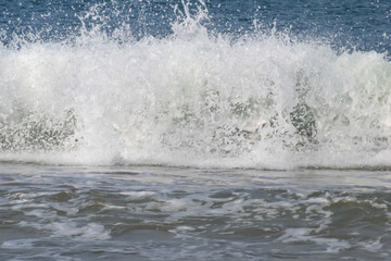 Amazing view of Arabian sea during the morning time in Calangute beach Goa, India, Ocean beach view...