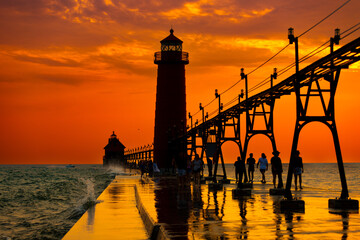 Lighthouse sunsets 