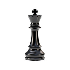 Black chess bishop piece isolated on transparent background,transparency 