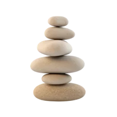 Foto op Plexiglas stack of rocks,rock piles isolated on transparent background,transparency  © SaraY Studio 