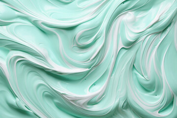 Obraz premium abstract blue creamy cosmetic texture background with waves