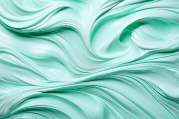 abstract blue creamy cosmetic texture background with waves