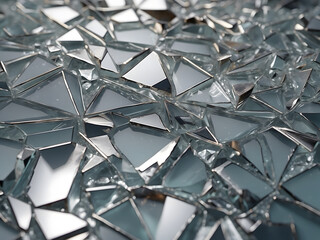 A glass shattered pattern abstract
