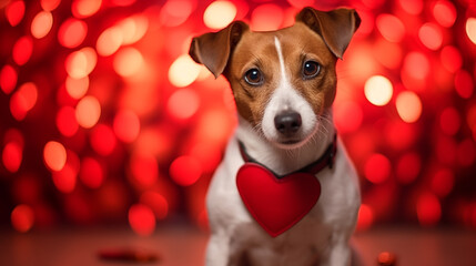 9:16 or 16:9 Cute Jack Russell Terrier dogs come to spread love on Valentine's Day and other...