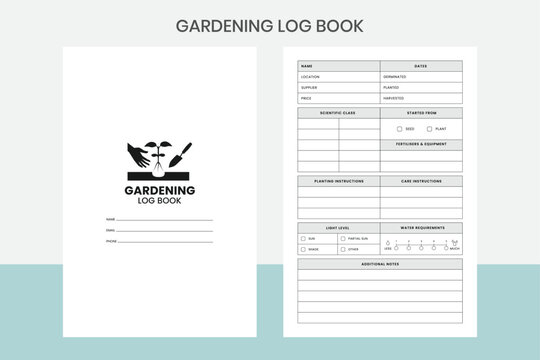 Gardening Log Book Kdp Interior