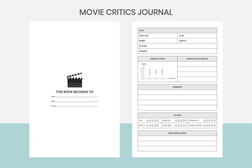 Movie Critics Journal Kdp Interior