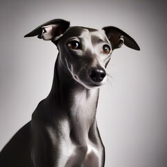 A portrait of an elegant and loyal Italian greyhound3