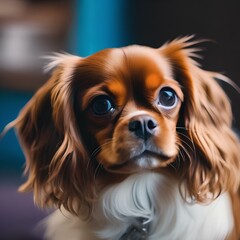 A portrait of a loving and playful English toy spaniel2