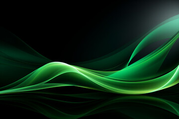 abstract green background wave