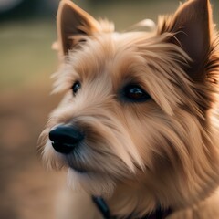 A portrait of a loving and gentle Norwich terrier1