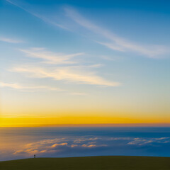 Fototapeta premium sunset over the sea