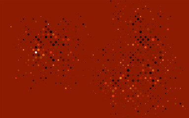 Light Orange vector template with circles.