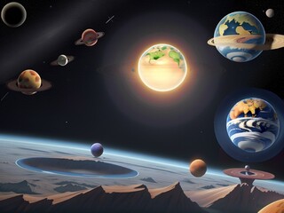 planet in space