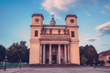 Obraz premium Assumption cathedral in the city of Vac, Hungary.
