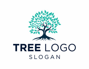 Obraz premium Logo about Tree on a white background. created using the CorelDraw application.