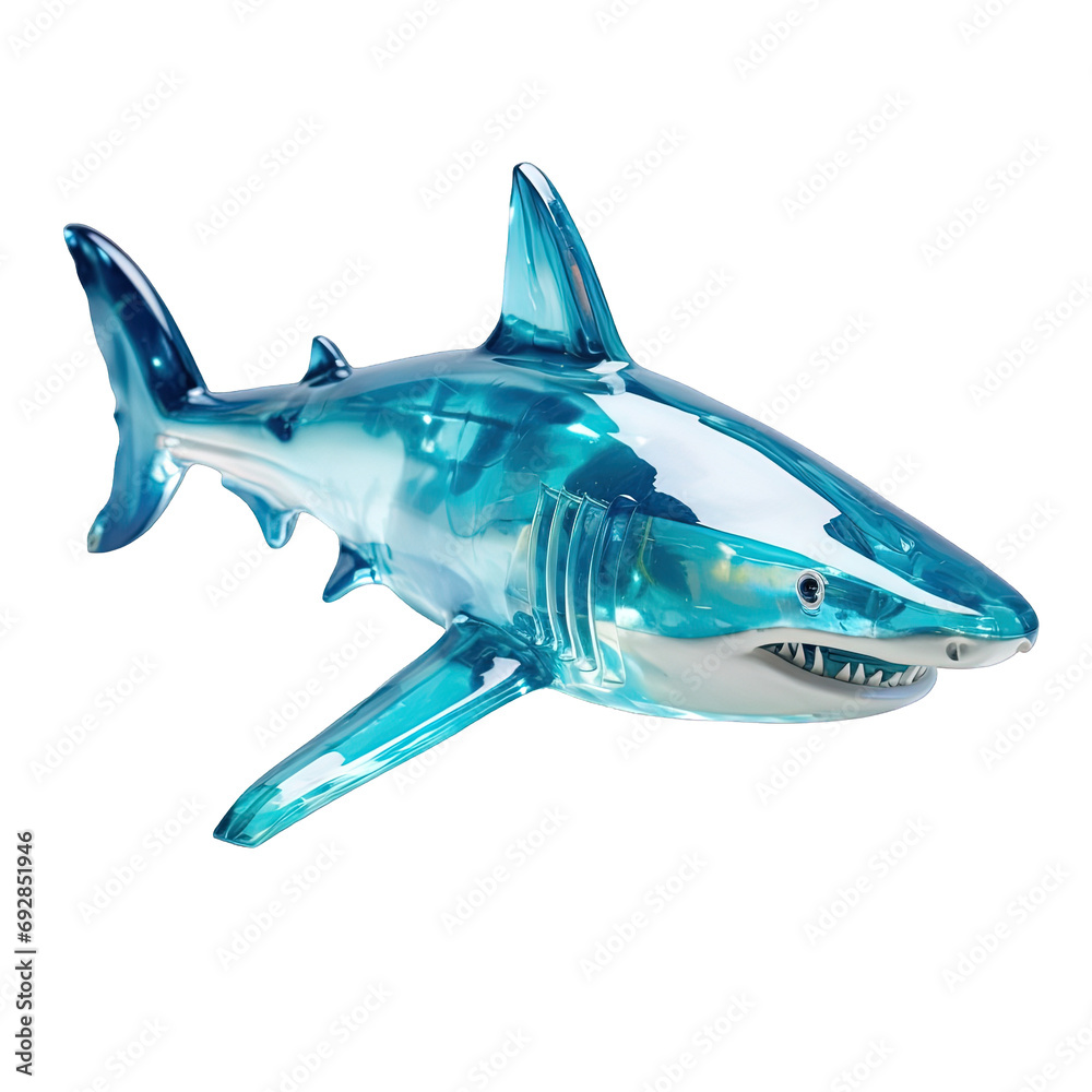 Sticker Shark Transparent Toy