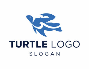 Logo about Turtle on a white background. created using the CorelDraw application.
