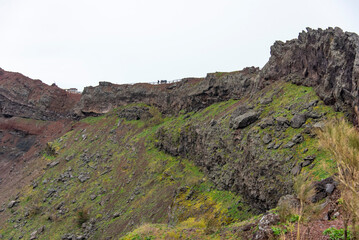 Crater of Vesuvius in Italy