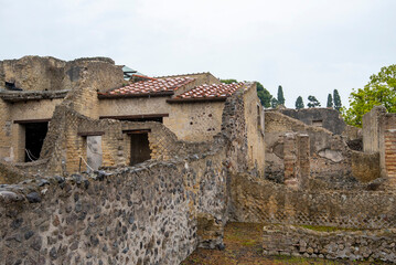 Fototapeta na wymiar Ancient Roman Town of Herculaneum - Italy
