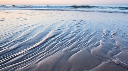 Ripples created by the action of wind water and tides