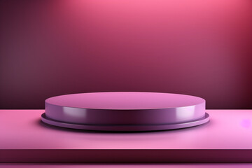 background with pink curtains podium pink wall