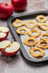 Dried apple chips