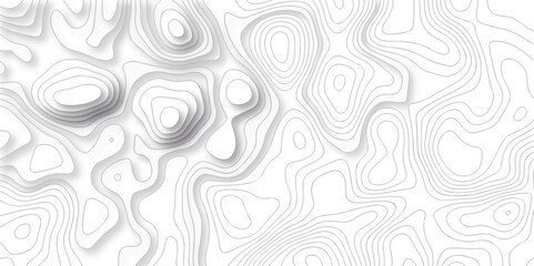 Abstract wave pattern with lines. Abstract Vector geographic contour map and topographic contours map background. Abstract white pattern topography vector background. Topographic line map background.