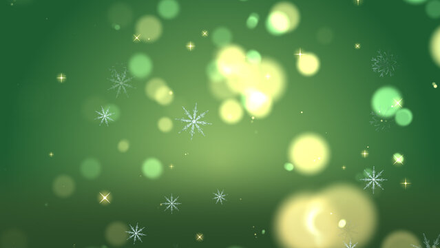 Christmas Bokeh Lights 4k 1:1 16:9 9:16 Snow Sparkles Loop Background