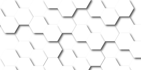 Abstract background with hexagons Abstract hexagon polygonal pattern background vector. seamless bright white abstract honeycomb background. - obrazy, fototapety, plakaty