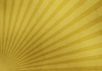 朝日、大和の金箔の背景デザイン素材イラスト、和柄、和風、日本、金紙、金色　