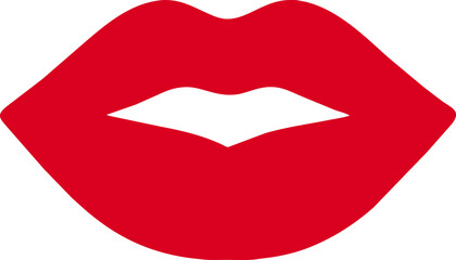 Female lips lipstick kiss print - obrazy, fototapety, plakaty