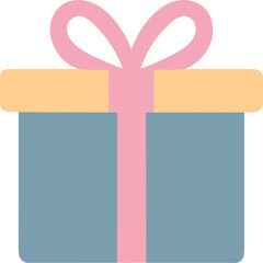 Present gift box Vector isolated elements