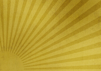朝日、大和の金箔の背景デザイン素材イラスト、和柄、和風、日本、金紙、金色　