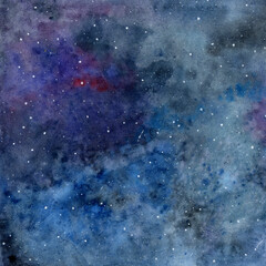 watercolor abstract space dark background
