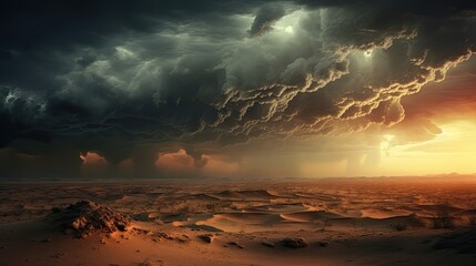 Storm in the desert