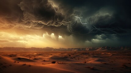 Storm in the desert