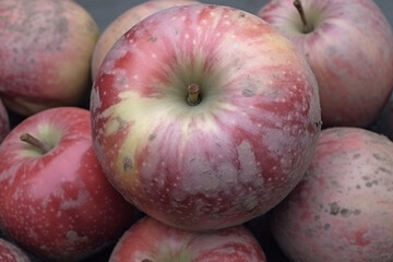 Vibrant Fresh Apples Harvest - Organic Fruit Photography created with generative AI tools