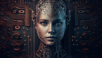 advanced artificial intelligence for the future rise in technological singularity using deep learning algorithms. generative AI.