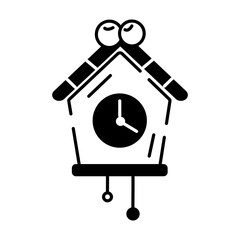 Check out this outline icon of xmas clock 