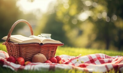 A Serene Picnic with a Book and Fresh Eggs on a Cozy Blanket